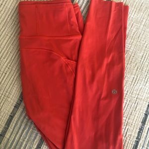 Lululemon leggings-orange
